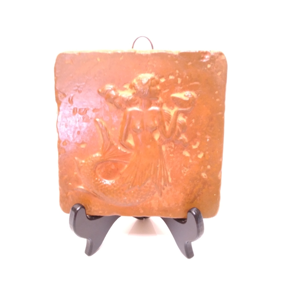 Concrete Mermaid Wall Hanging